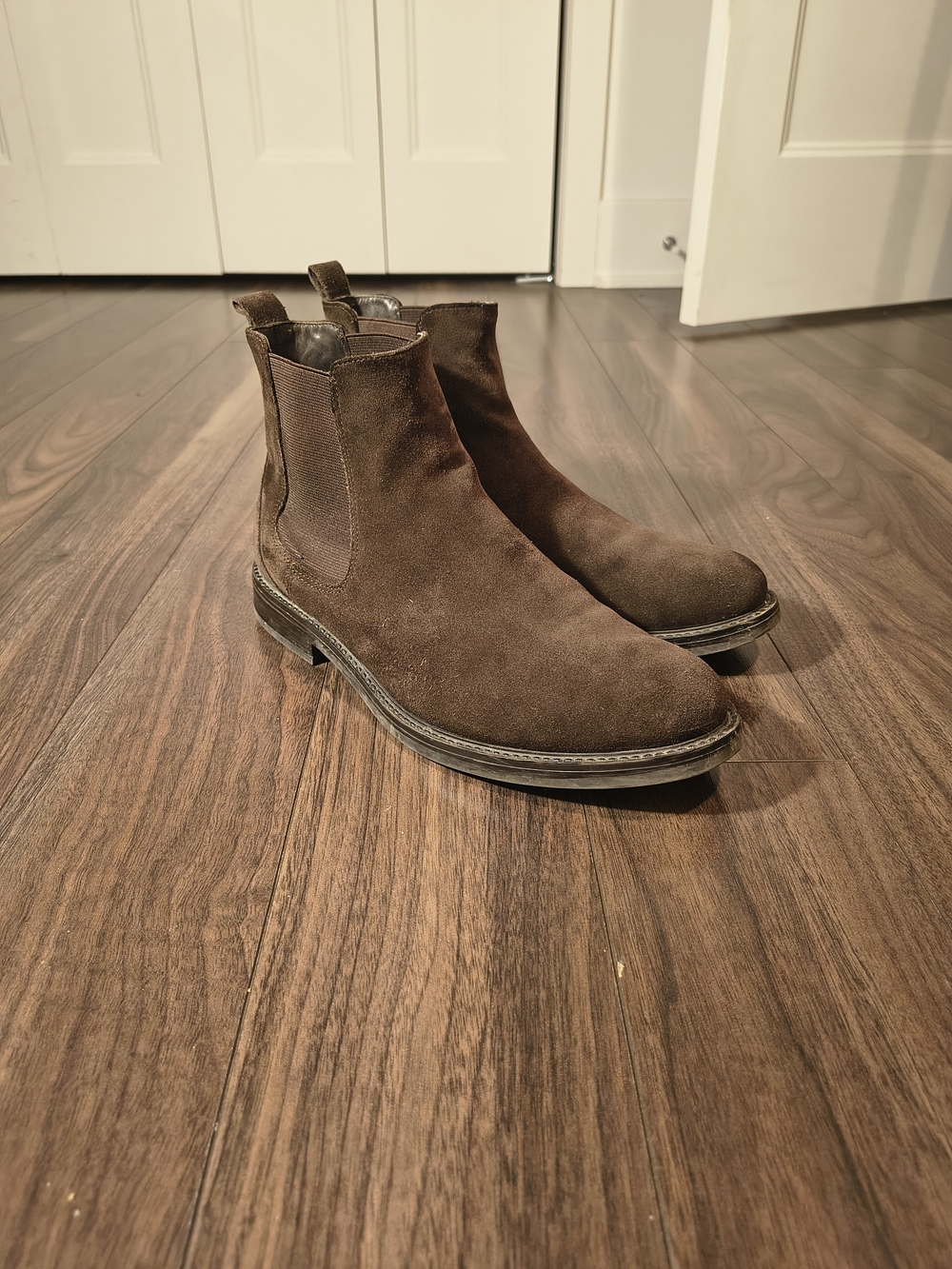 Steve Madden Portman Brown Suede Chelsea Boots Men's EU 42 US 9